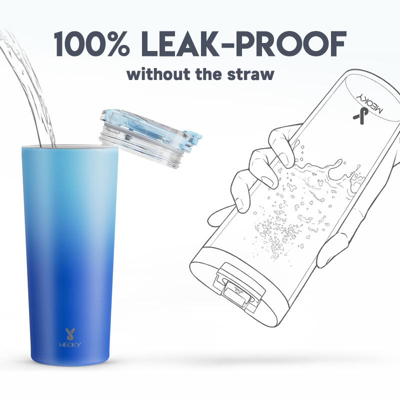 24oz cold cup 2 in 1 lid gradient blue sky