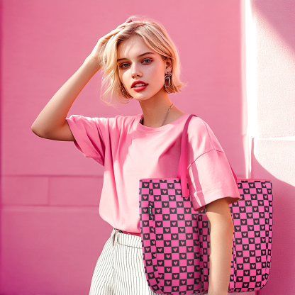 tote bag love grid