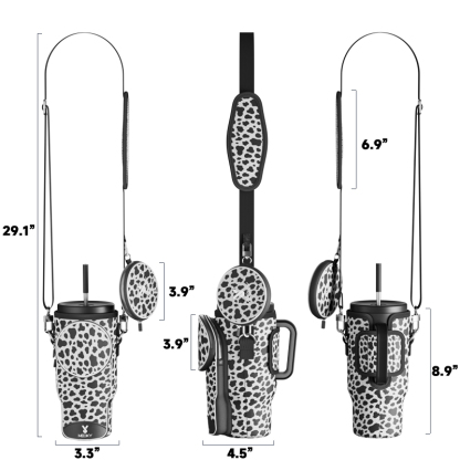 tumbler cup bag cow