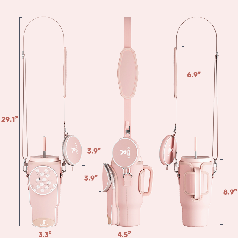 tumbler cup bag pink easter