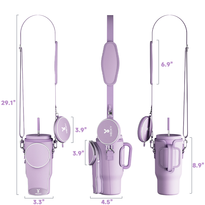 tumbler cup bag purple