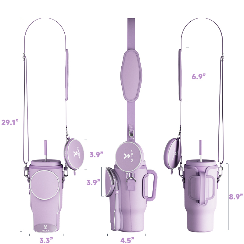 tumbler cup bag purple