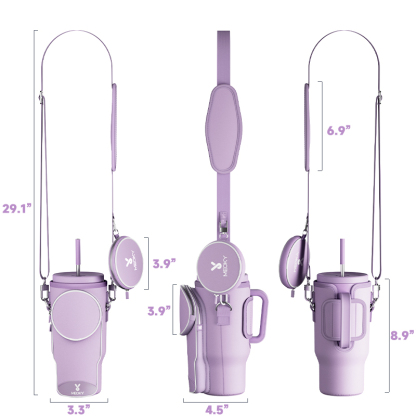tumbler cup bag purple