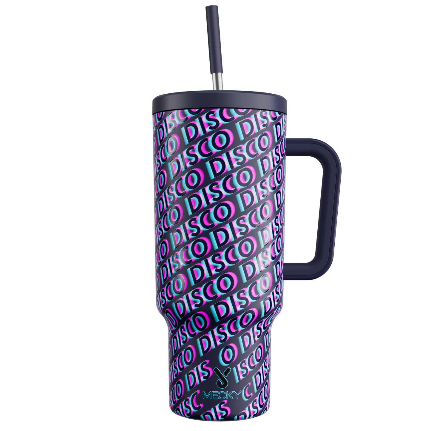 40oz Tumbler With Straw RetroFuturism Now