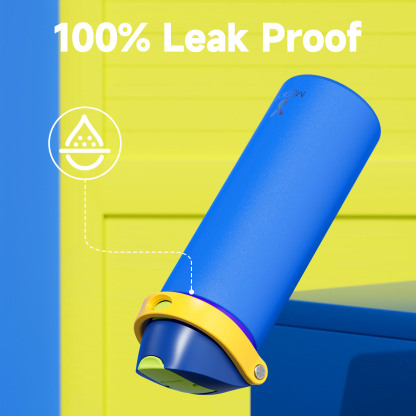 24oz Dual Spout Bounce Water Bottle-Sapphire