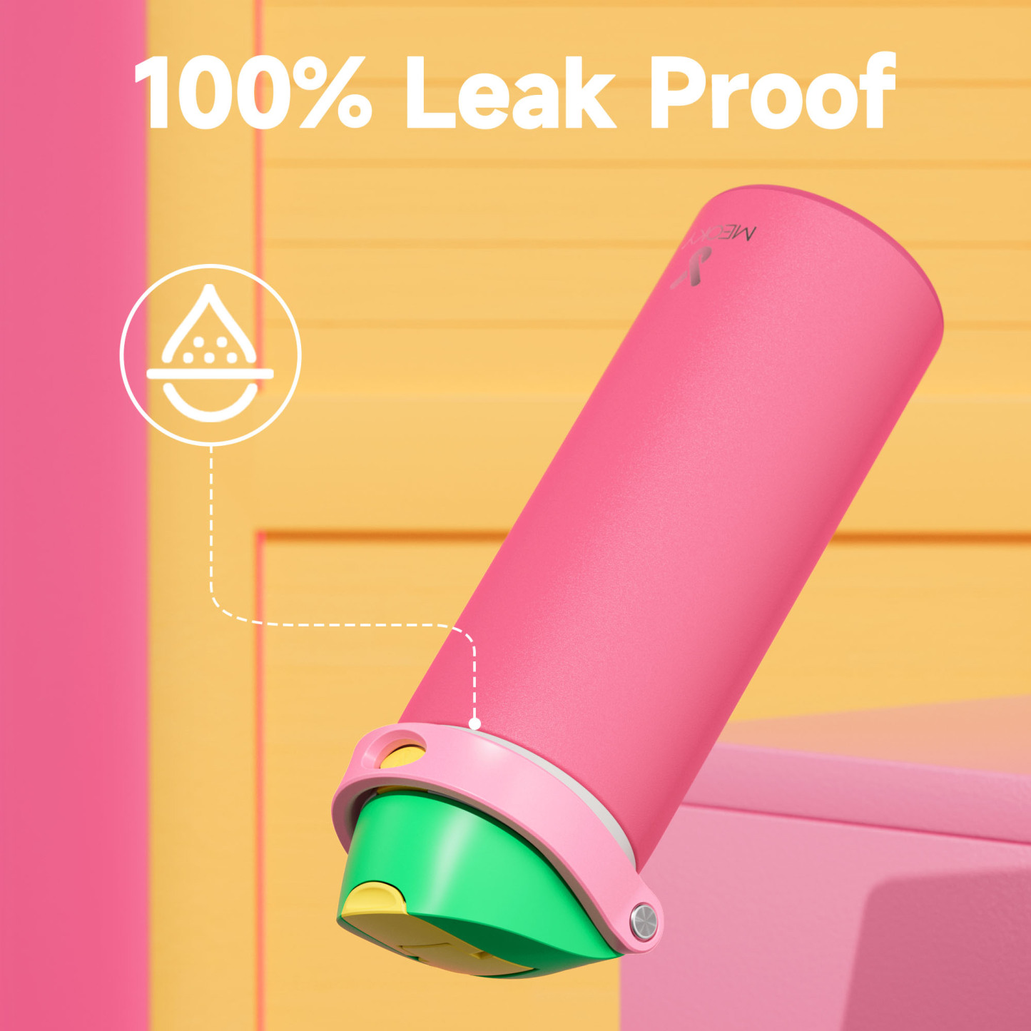 24oz Dual Spout Bounce Water Bottle-Ruby