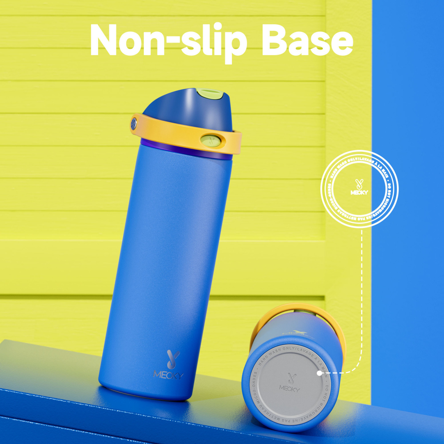 24oz Dual Spout Bounce Water Bottle-Sapphire