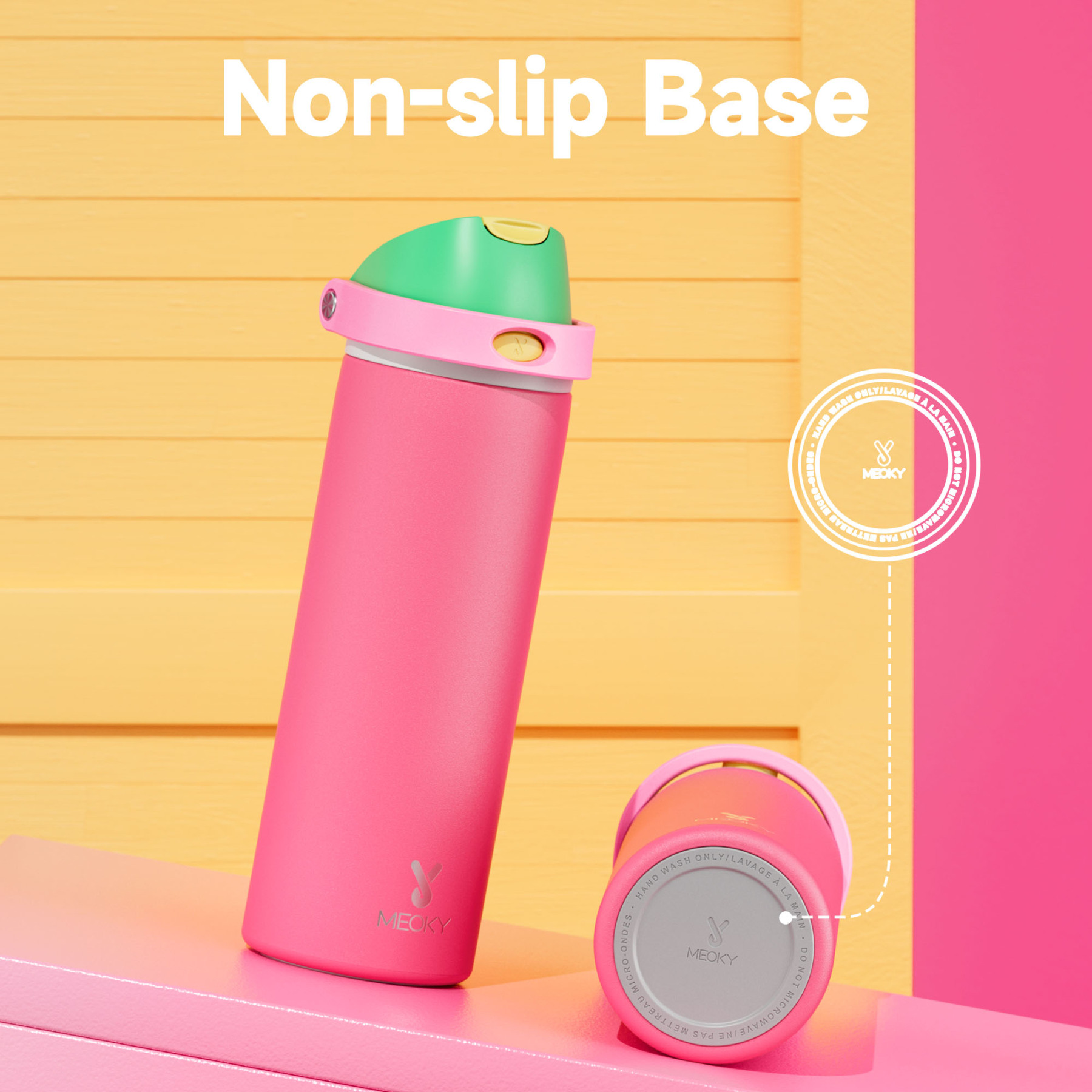 24oz Dual Spout Bounce Water Bottle-Ruby