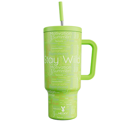 40oz Tumbler With Straw Wild Texture Nomad