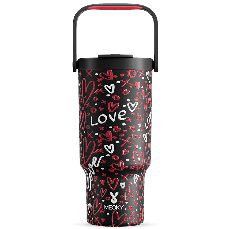 Gradient 32oz Tumblers Cup with Handle