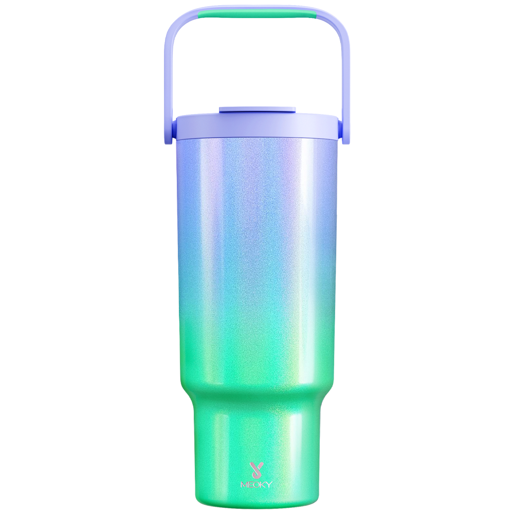 Meoky 40oz Tumbler With Carrying Handle Gradient Collection