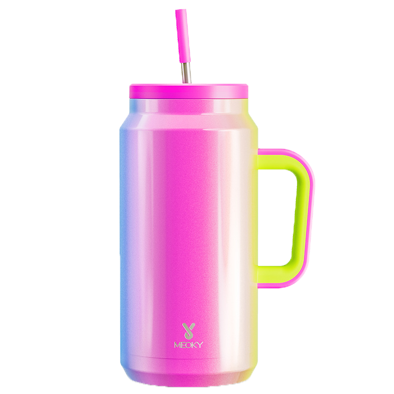 64oz Water Bottle With Straw Gradient Collection