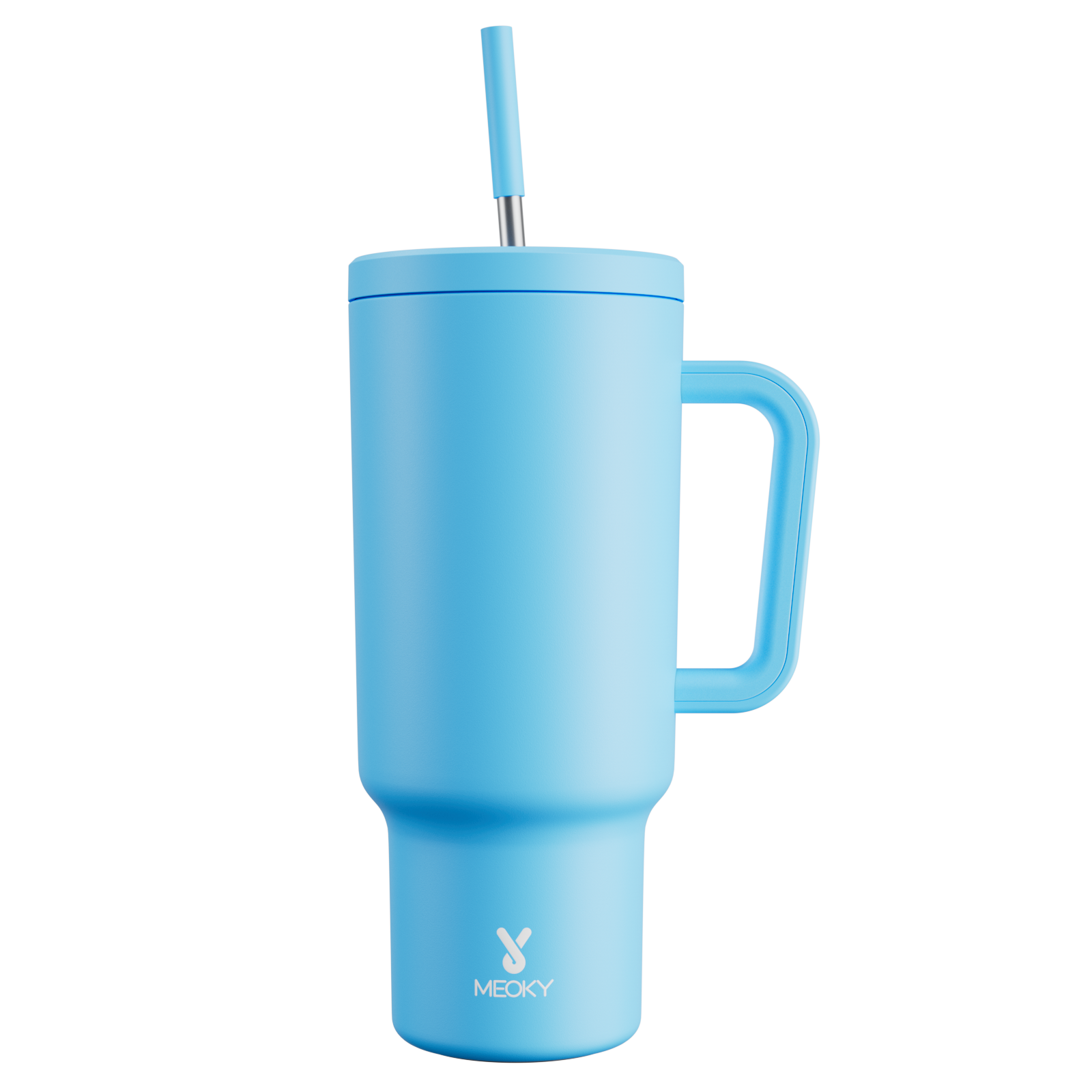 40oz Tumbler With Straw Monochrome Collection-Lake Blue