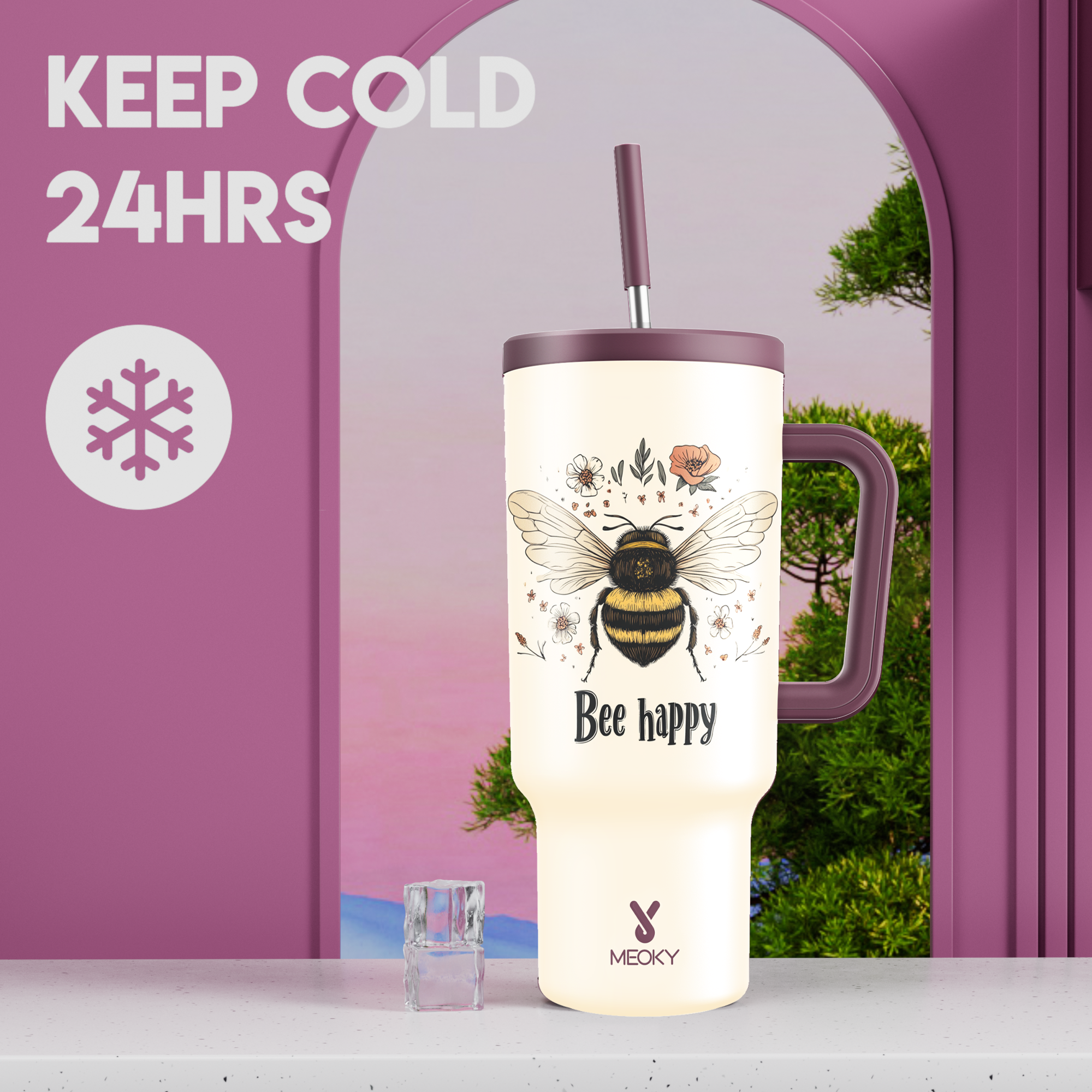 Insects Collection - Customized 40oz Tumbler With Straw - Gifts for yourself, family, friends, lovers!