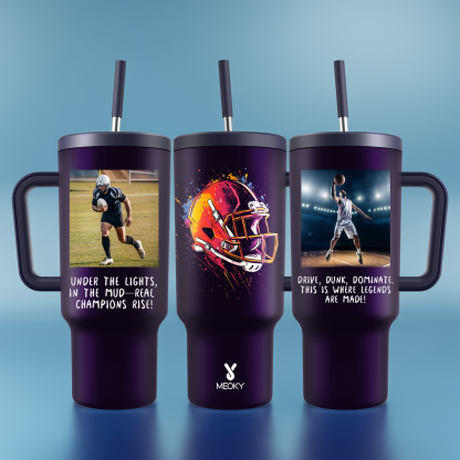 Athlete Collection - Customized 40oz Tumbler With Straw - The perfect gift for sports enthusiasts !