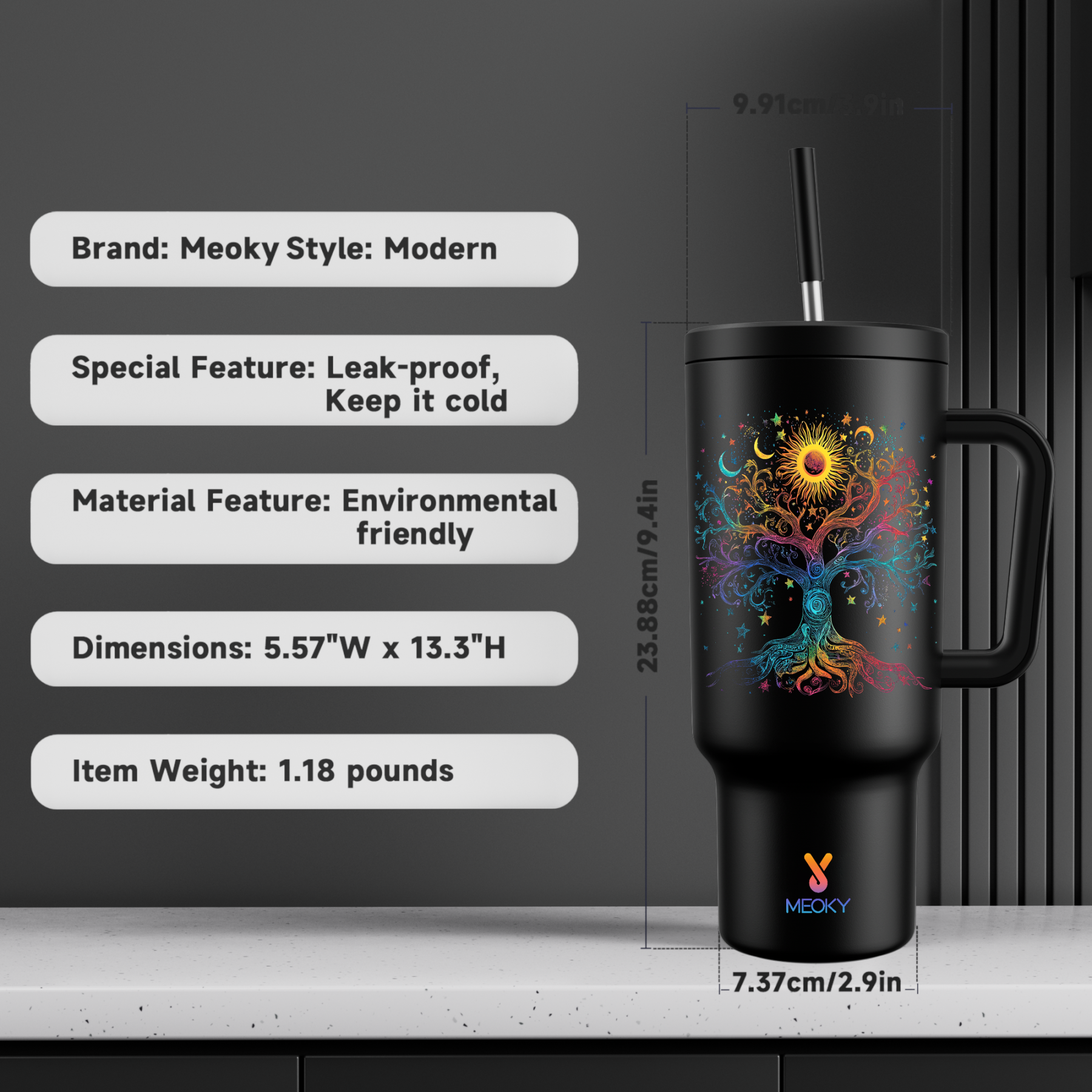 Tree of Life Collection - Customized 40oz Tumbler With Straw - The perfect gift for Loved ones, relatives, friends !