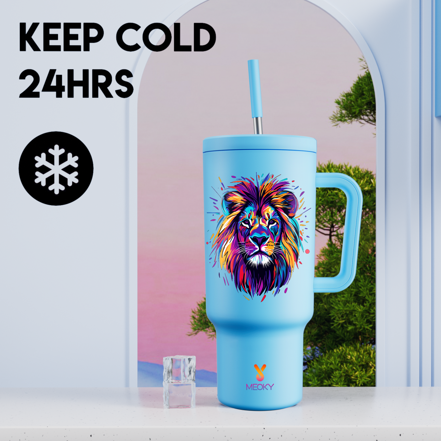 Wild Animal Collection - Customized 40oz Tumbler With Straw - The perfect gift for Loved ones, relatives, friends !