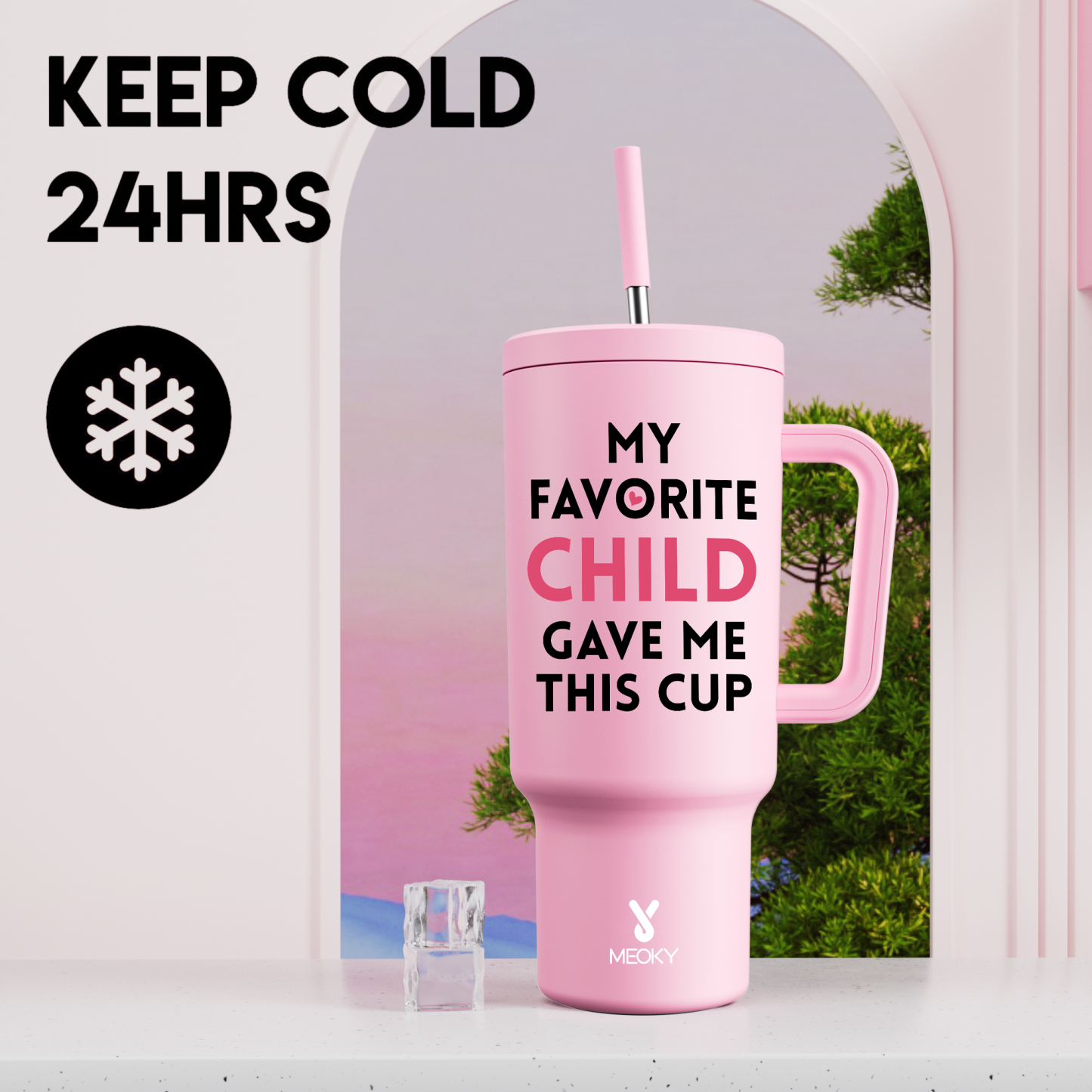 A Perfect Gift for Family Member, Filled with Warmth! - Customized 40oz Tumbler With Straw