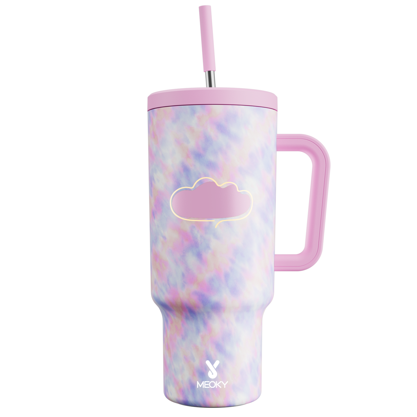 Tie-Dye - Customized 40oz Tumbler With Straw - The perfect gift for Loved ones, relatives, friends !