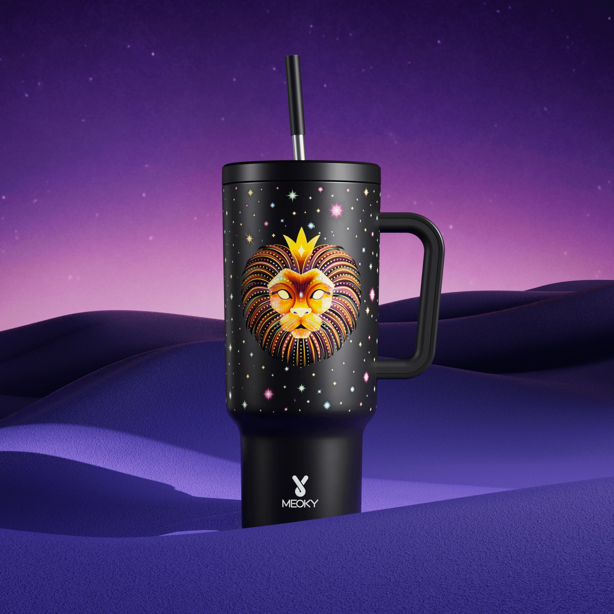 40oz Tumbler With Straw Zodiac Collection-LEO