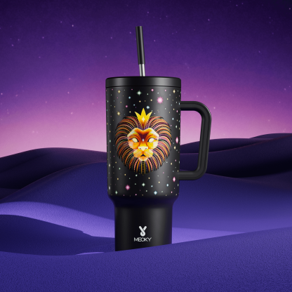 40oz Tumbler With Straw Zodiac Collection-LEO