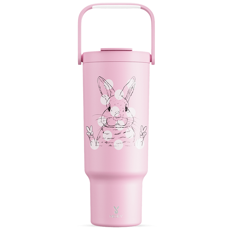 Meoky 40oz Tumbler With Carrying Handle Easter Collection