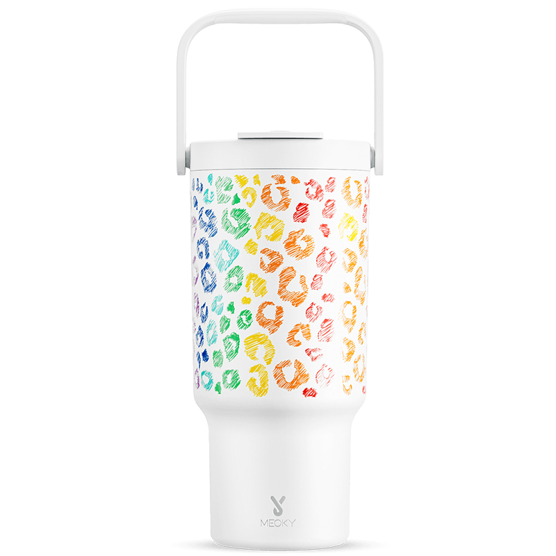 Gradient 32oz Tumblers Cup with Handle