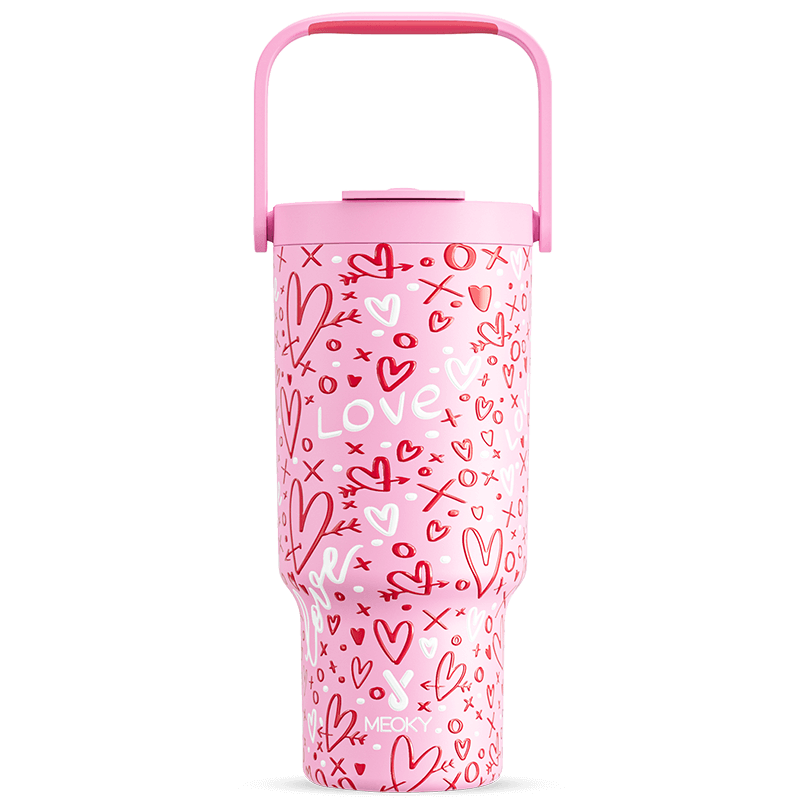 Gradient 32oz Tumblers Cup with Handle