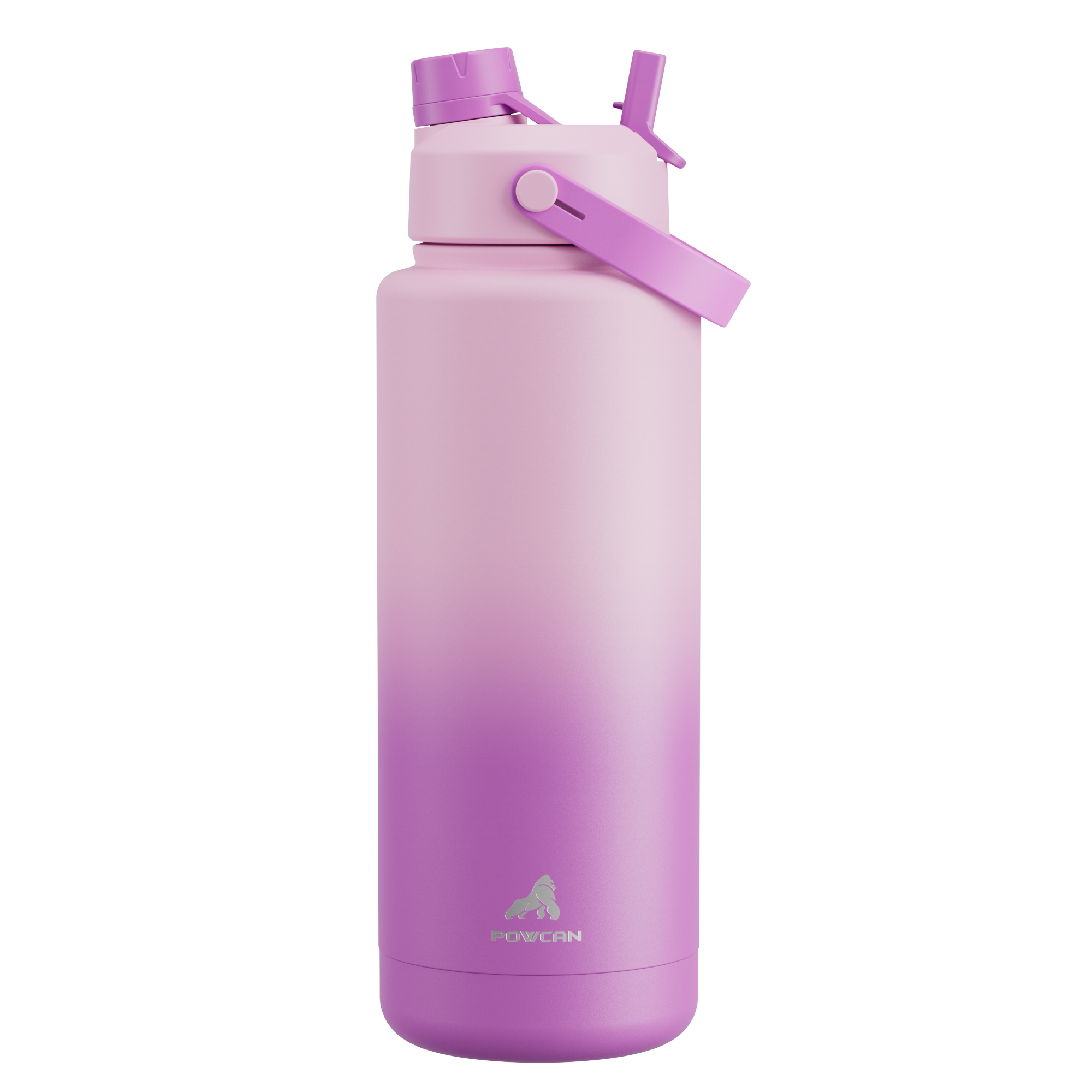 40 oz Insulated Water Bottle with 2-in-1 Straw and Spout Lid