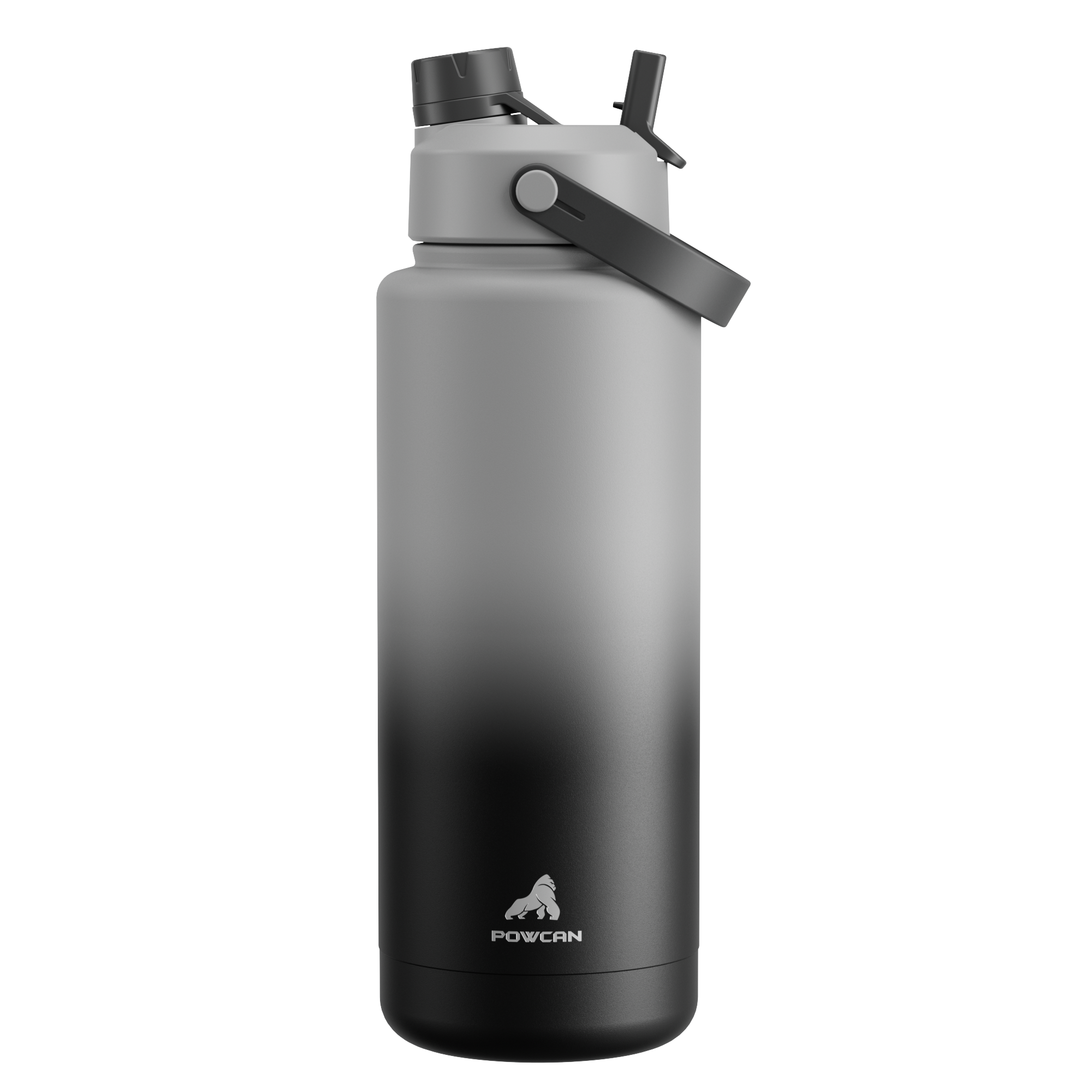 40 oz Insulated Water Bottle with 2-in-1 Straw and Spout Lid