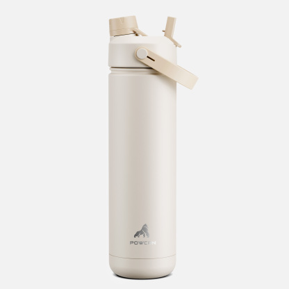 26 oz Insulated Water Bottle with 2-in-1 Straw and Spout Lid Mousse