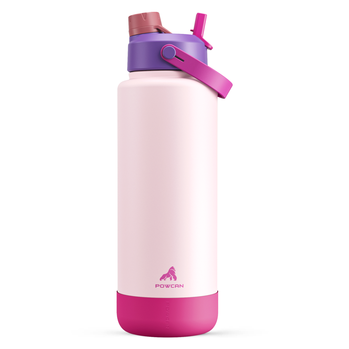 40 oz Insulated Water Bottle with 2-in-1 Straw and Spout Lid