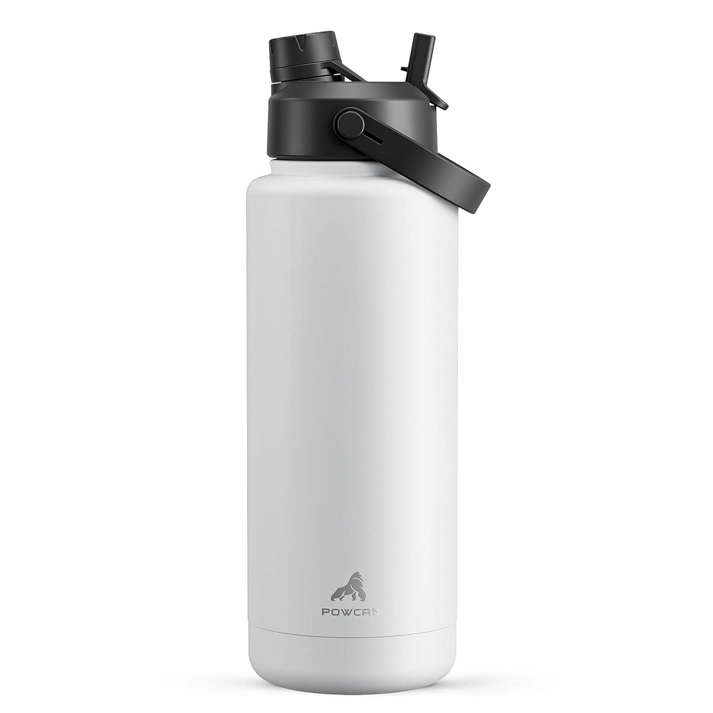 40oz Insulated Water Bottle with 2-in-1 Straw and Spout Lid Pure Collection, Keep Cold 24H, Leak-Proof