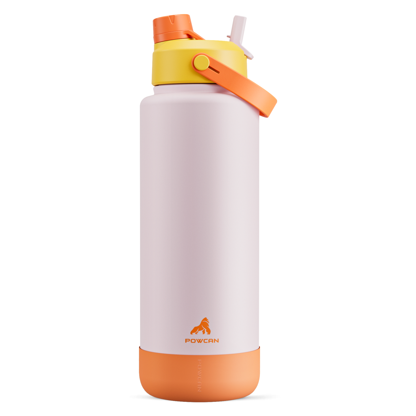 40 oz Insulated Water Bottle with 2-in-1 Straw and Spout Lid