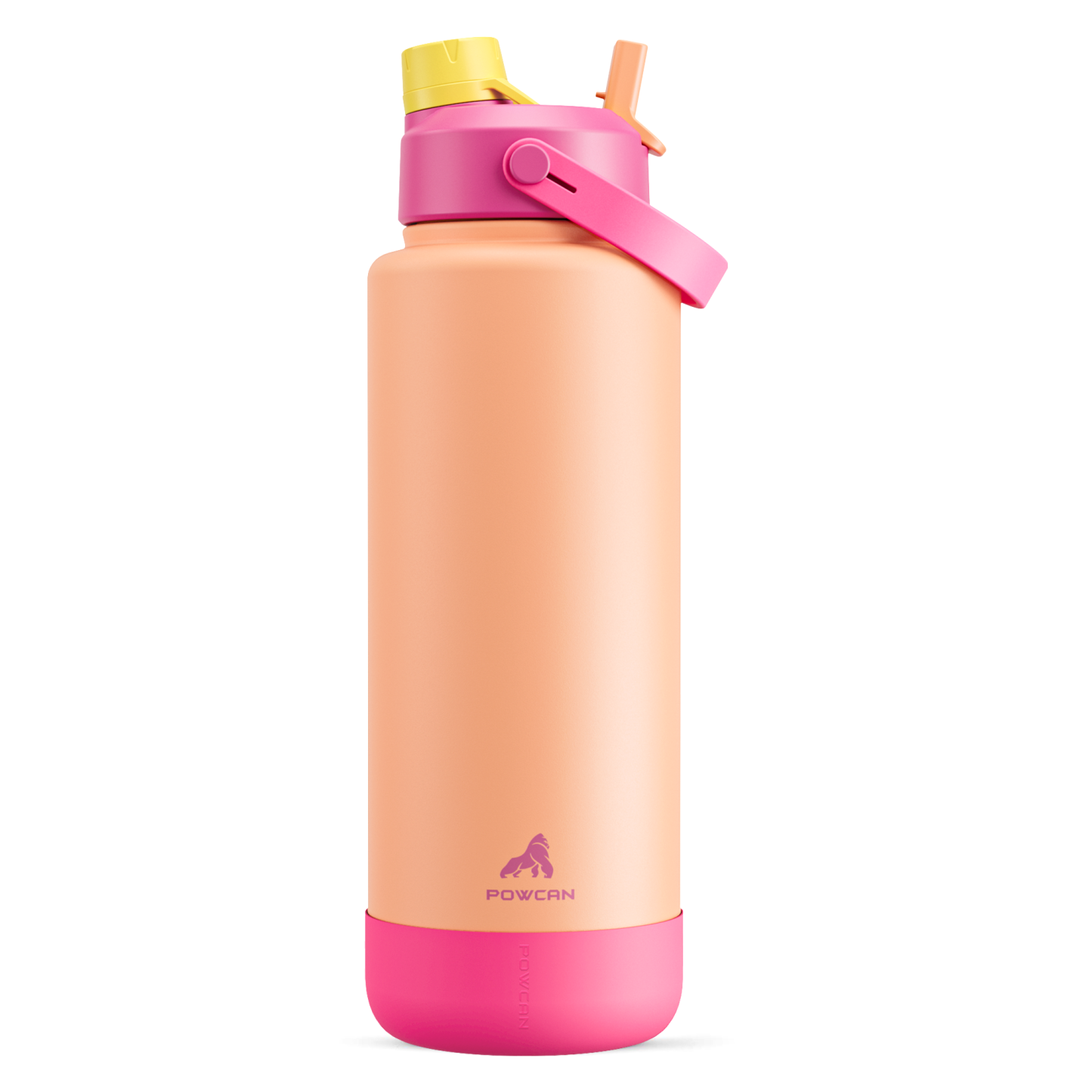 40 oz Insulated Water Bottle with 2-in-1 Straw and Spout Lid
