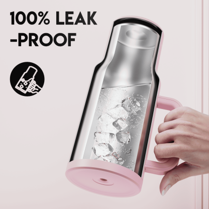 40oz Tumbler With Straw Monochrome Collection-Pale Pink