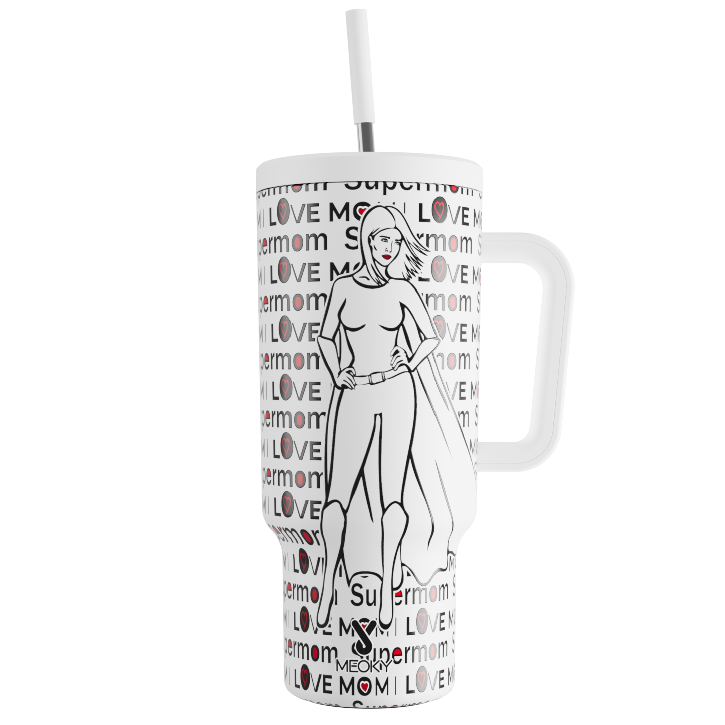 Mother's Day Edition - Customized 40oz Tumbler With Straw - Heroic Love