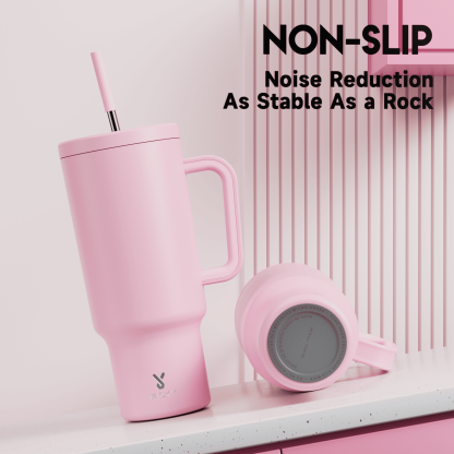 40oz Tumbler With Straw Monochrome Collection-Pale Pink