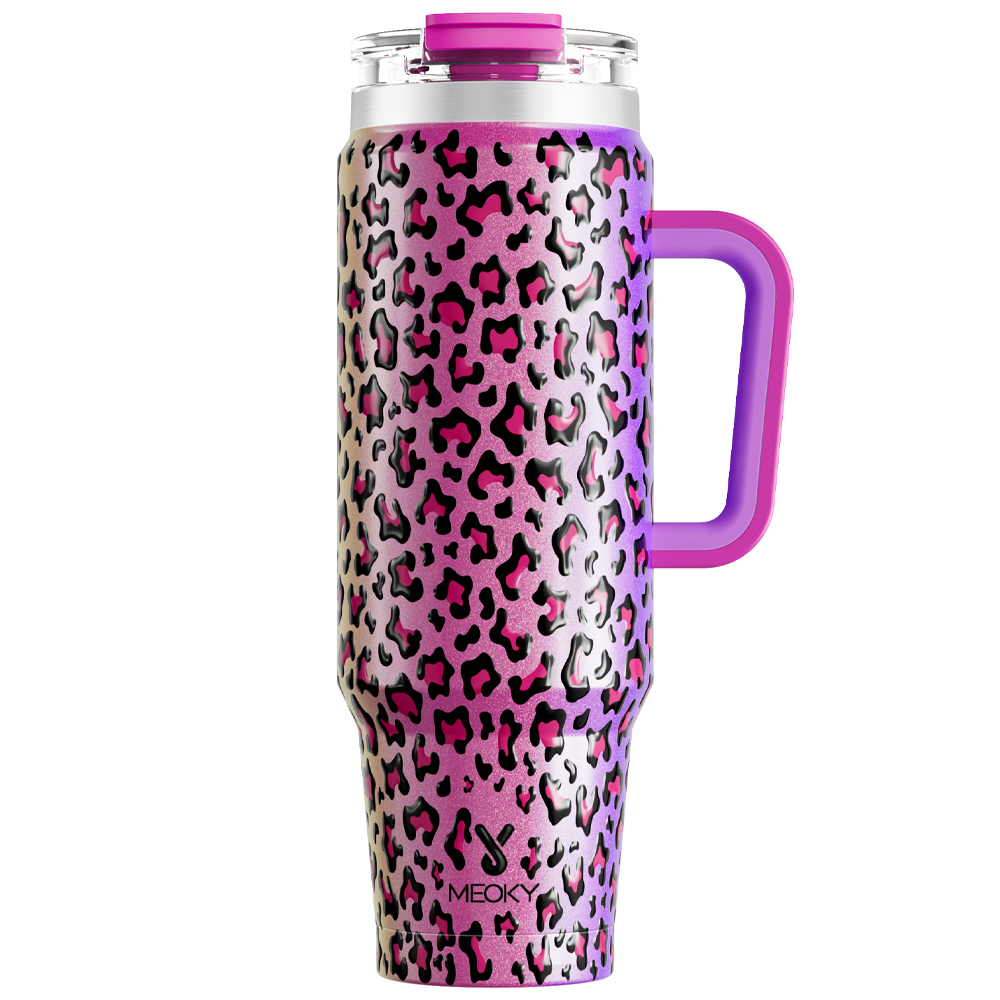 40oz Tumbler With 2-in-1 Lid Animal Print Collection