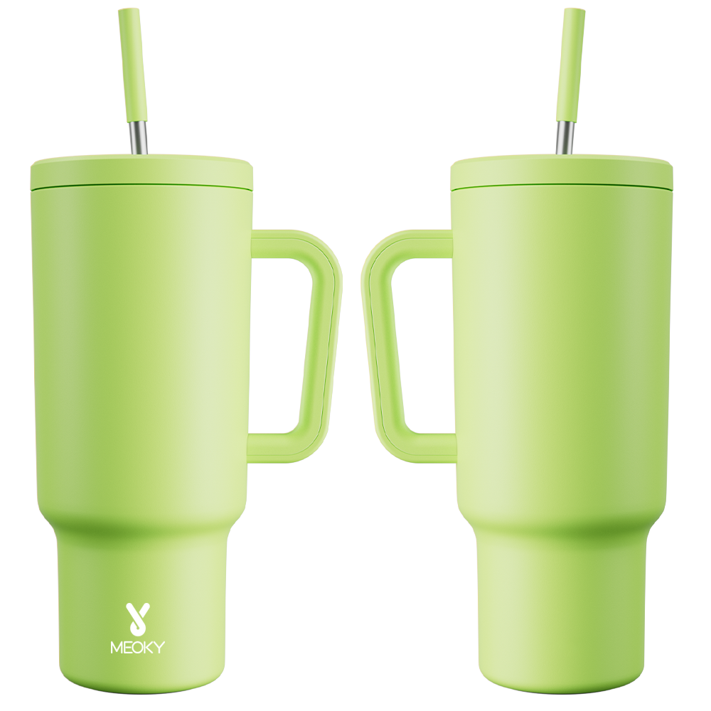 40oz Tumbler With Straw Customized - Floral