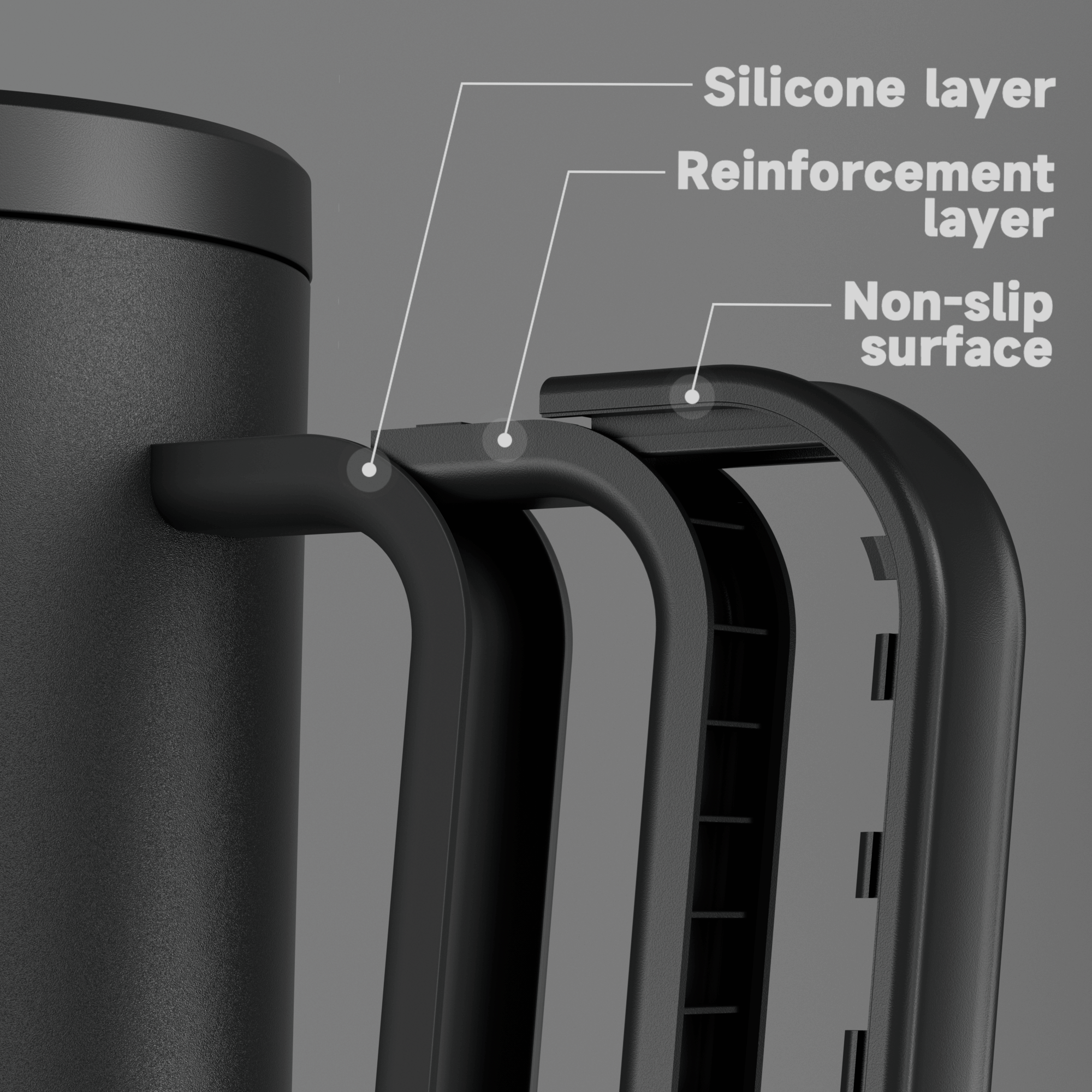 40oz Tumbler With Straw Monochrome Collection-Black