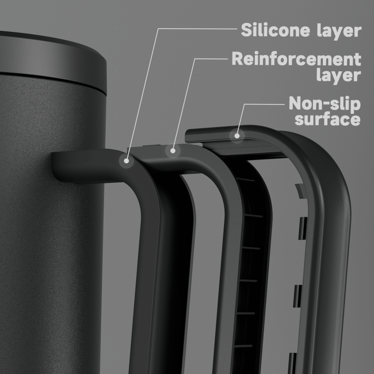 40oz Tumbler With Straw Monochrome Collection-Black