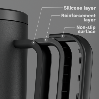 40oz Tumbler With Straw Monochrome Collection-Black