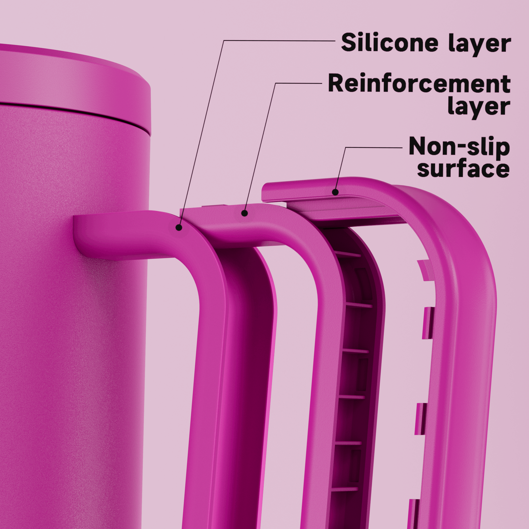 40oz Tumbler With Straw Monochrome Collection-Purple Pink