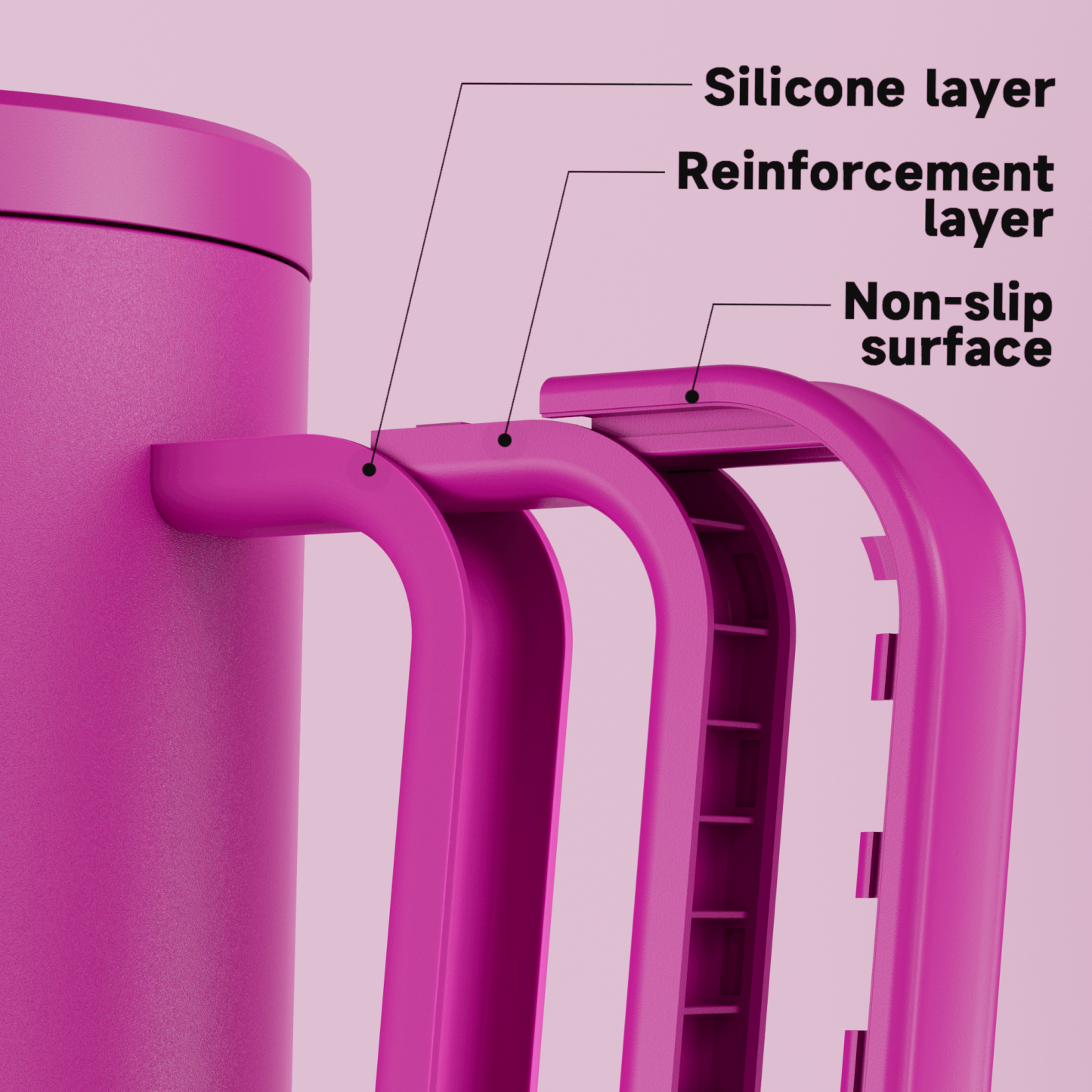40oz Tumbler With Straw Monochrome Collection-Purple Pink