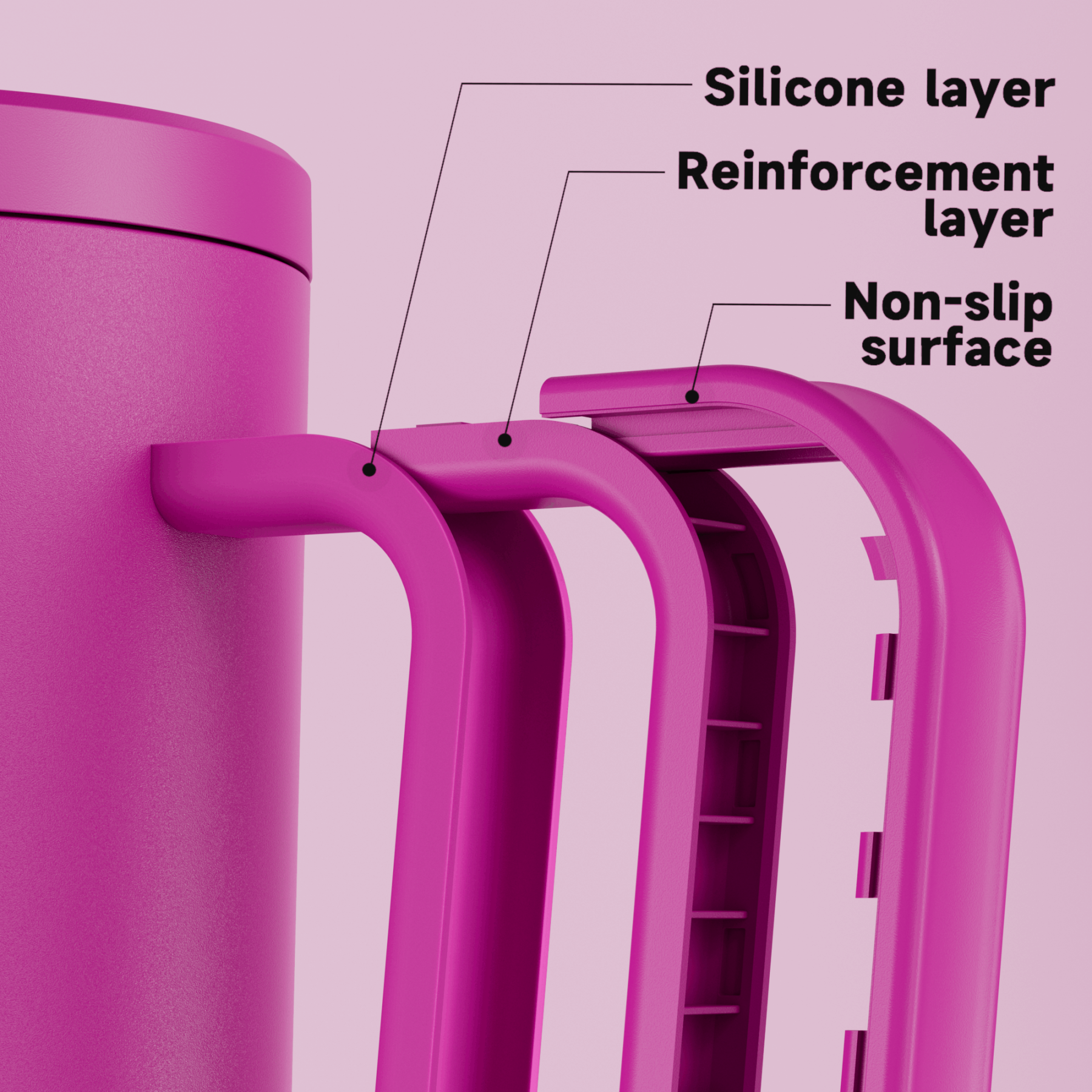 40oz Tumbler With Straw Monochrome Collection-Purple Pink