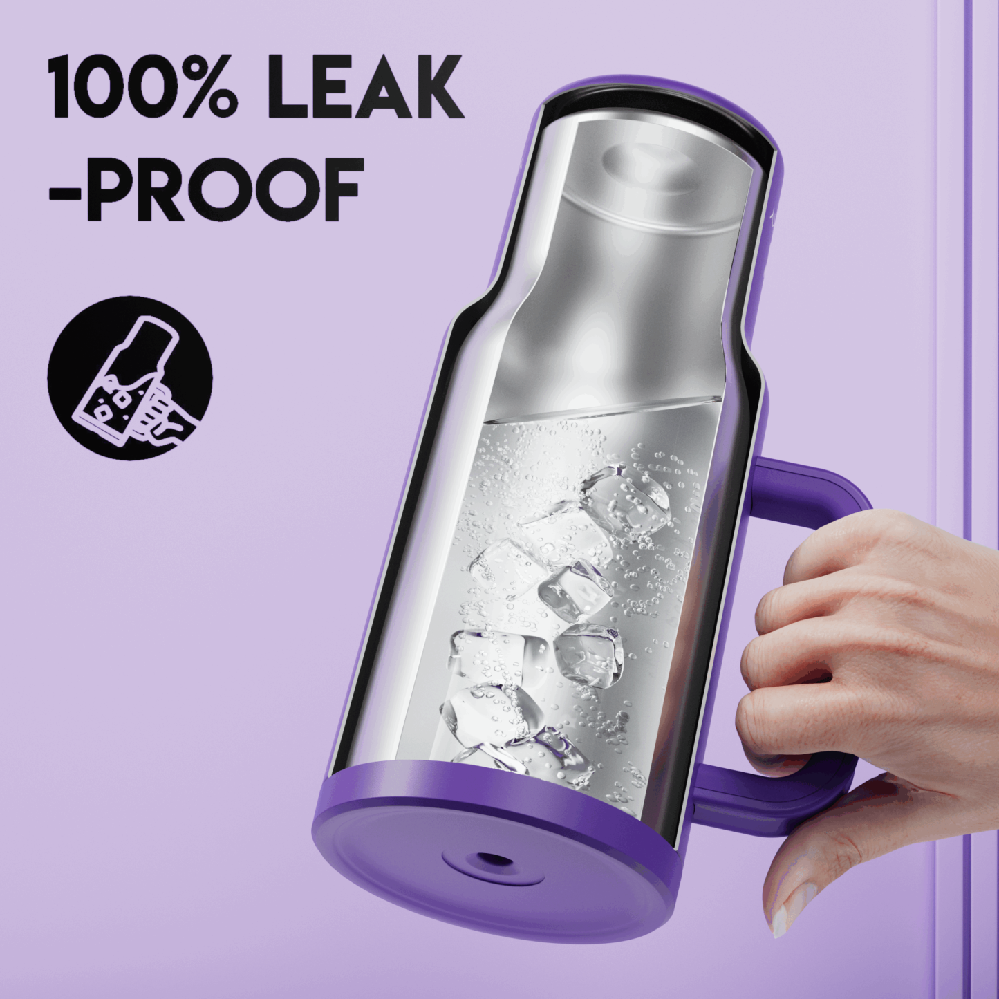 40oz Tumbler With Straw Monochrome Collection-Dark Purple