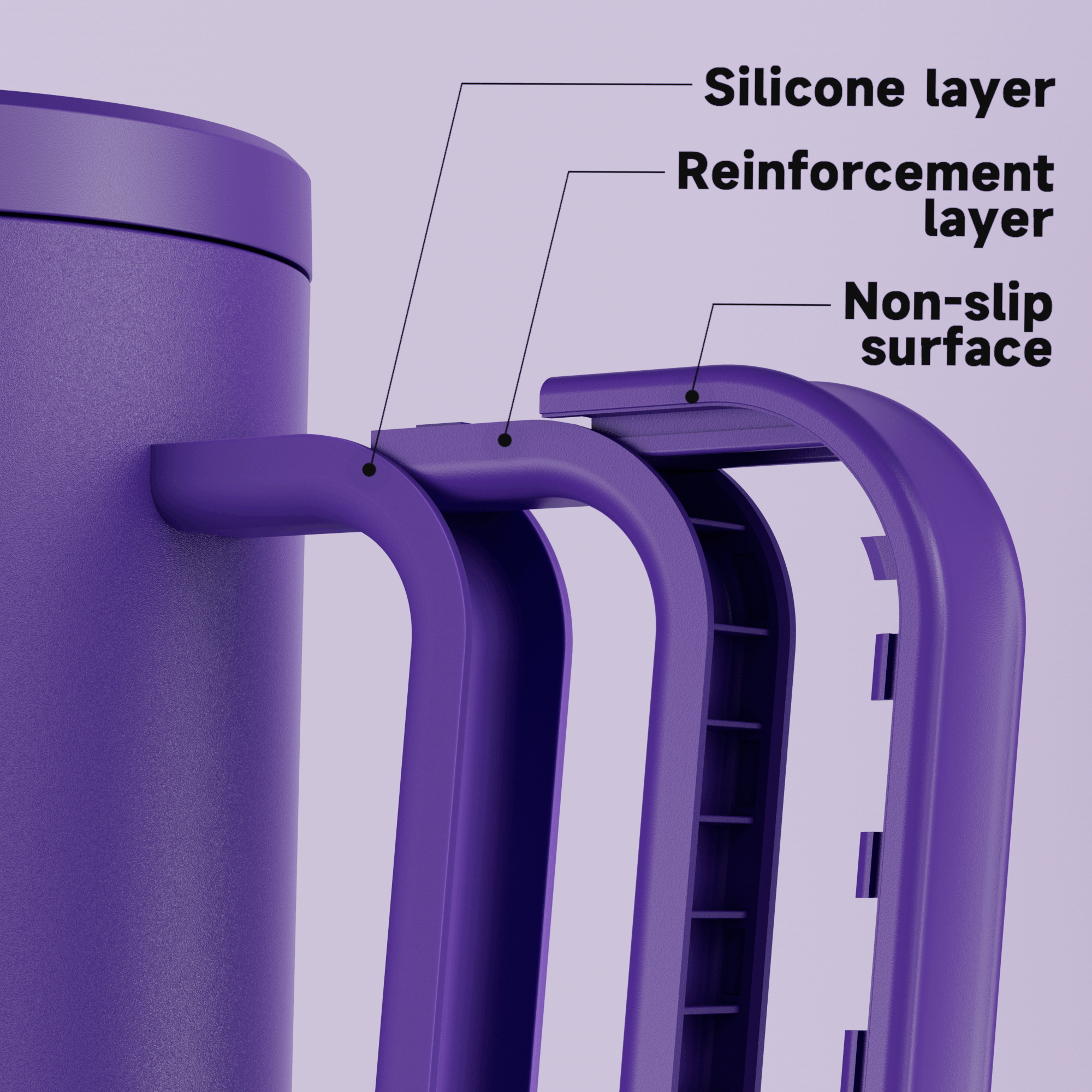 40oz Tumbler With Straw Monochrome Collection-Dark Purple