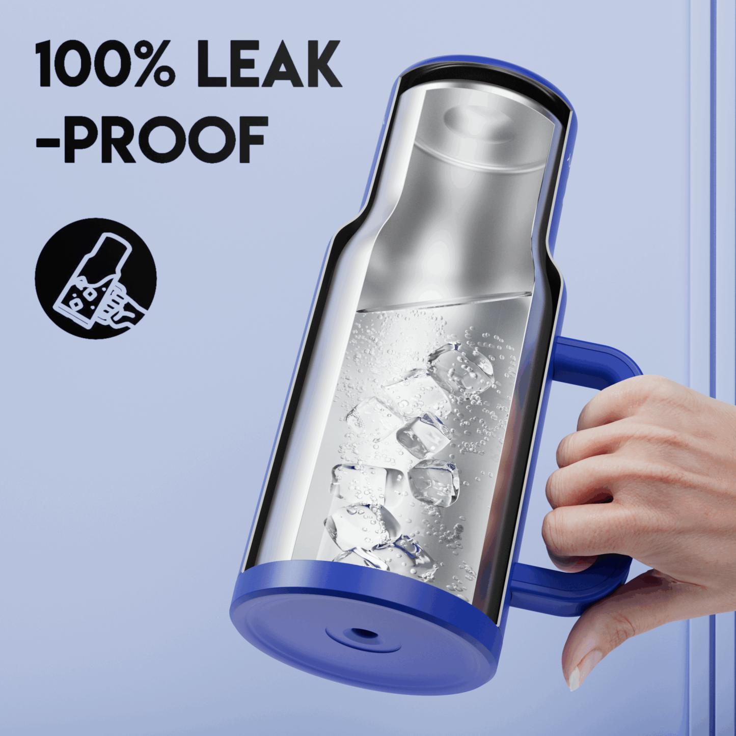 40oz Tumbler With Straw Monochrome Collection-Dark Blue