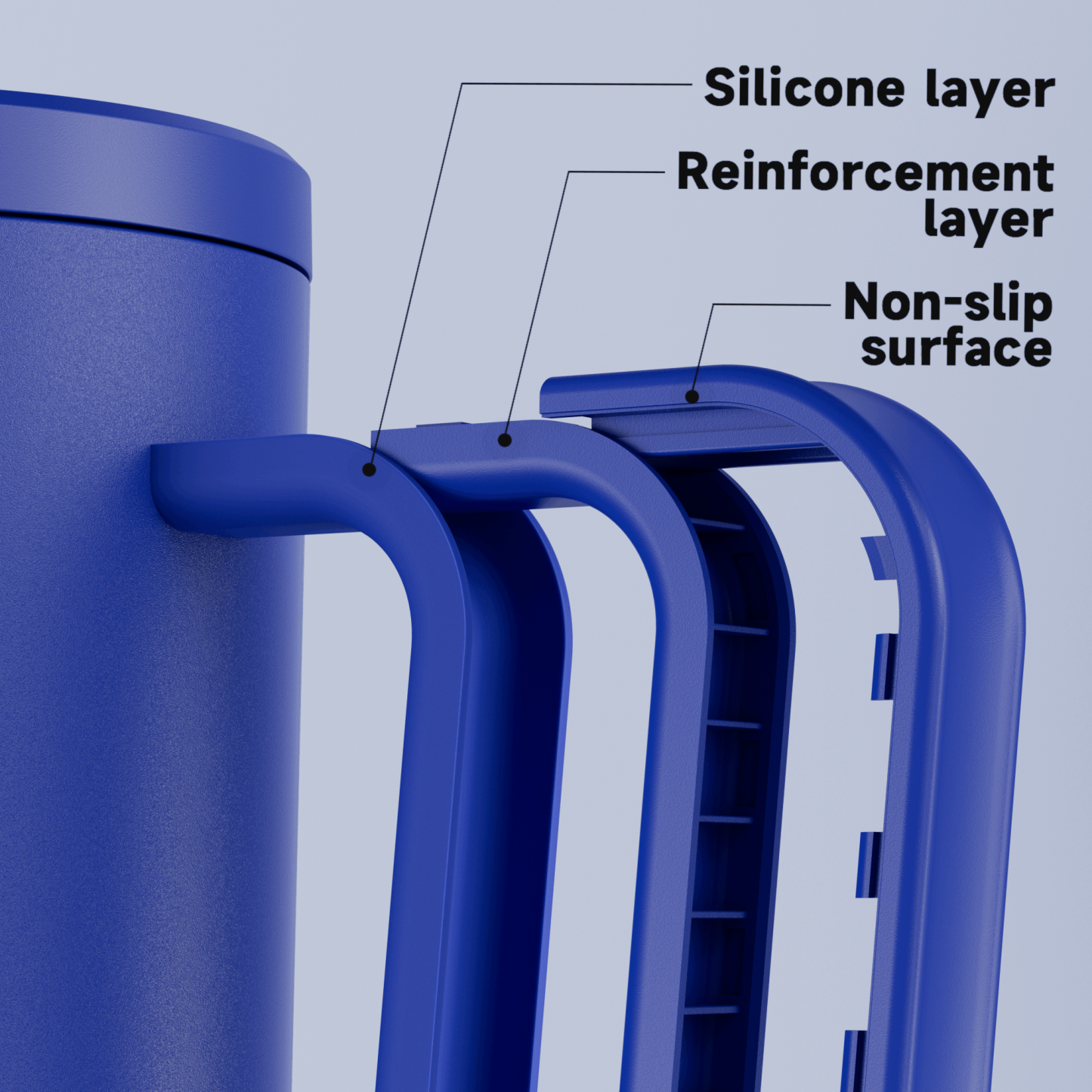 40oz Tumbler With Straw Monochrome Collection-Dark Blue